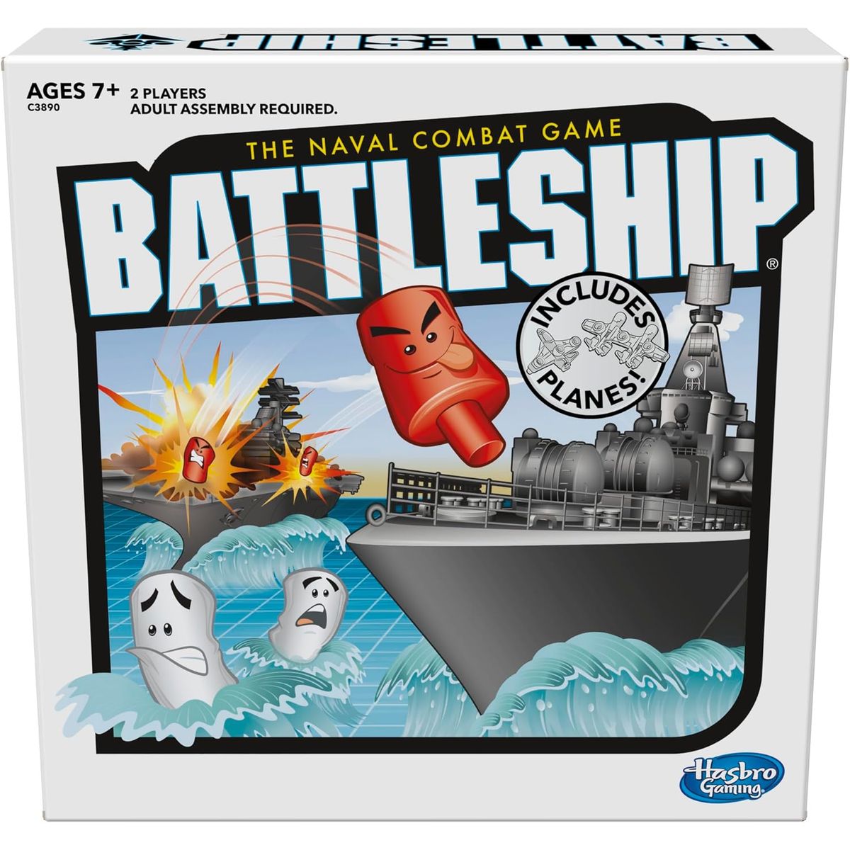 HASBRO GAMING - Juego de Estrategia Battleship de Hasbro para 7 años y más