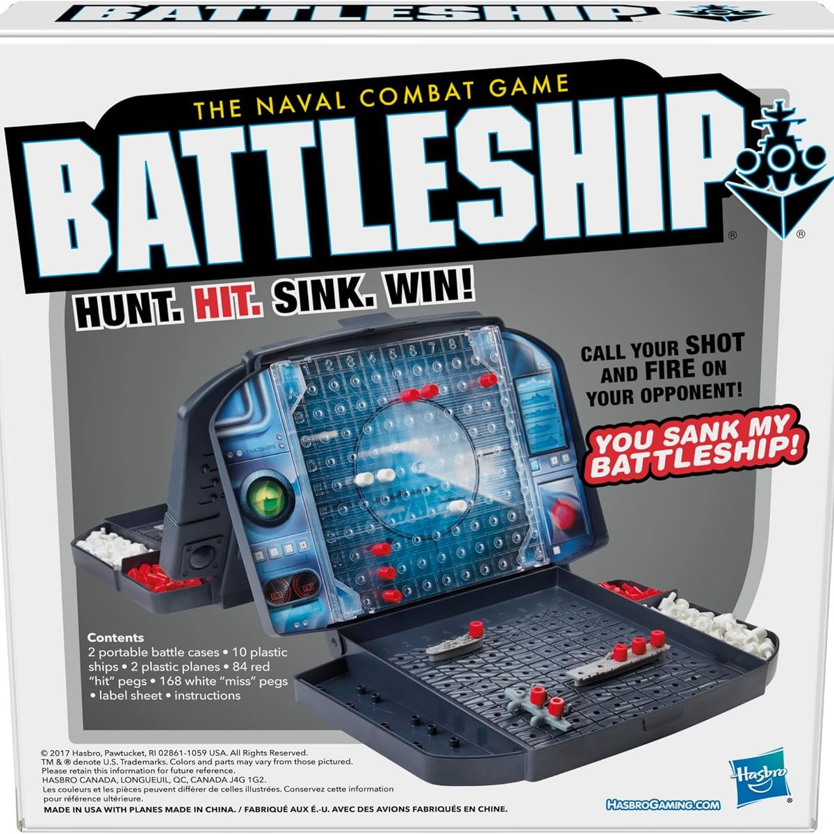 HASBRO GAMING - Juego de Estrategia Battleship de Hasbro para 7 años y más