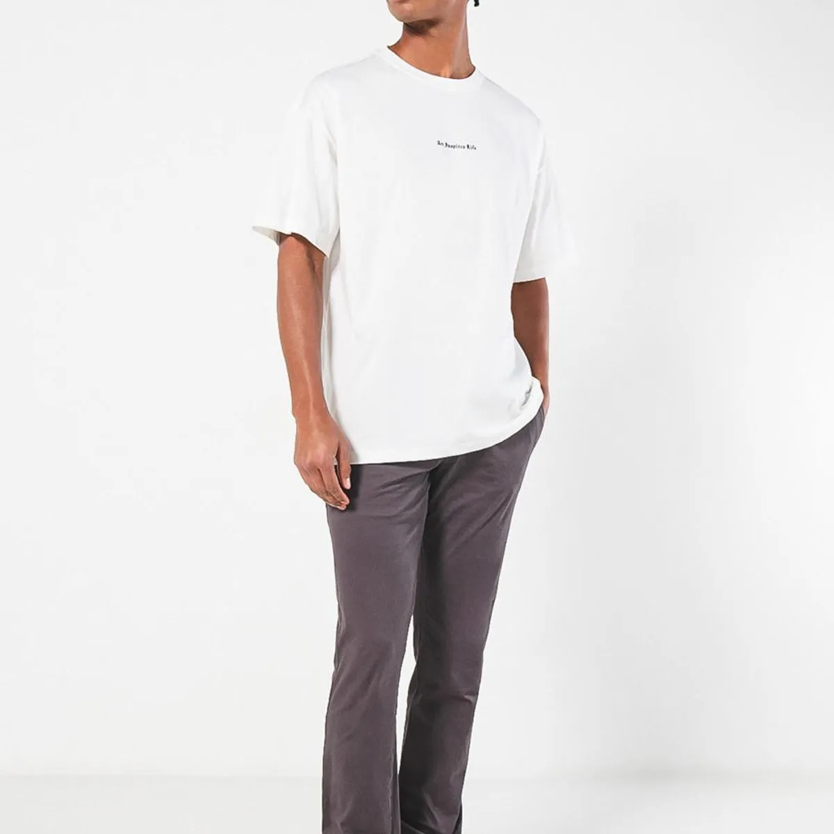 KOAJ - KOAJ Camiseta Oversize para hombre con estampado en frente y Hombre