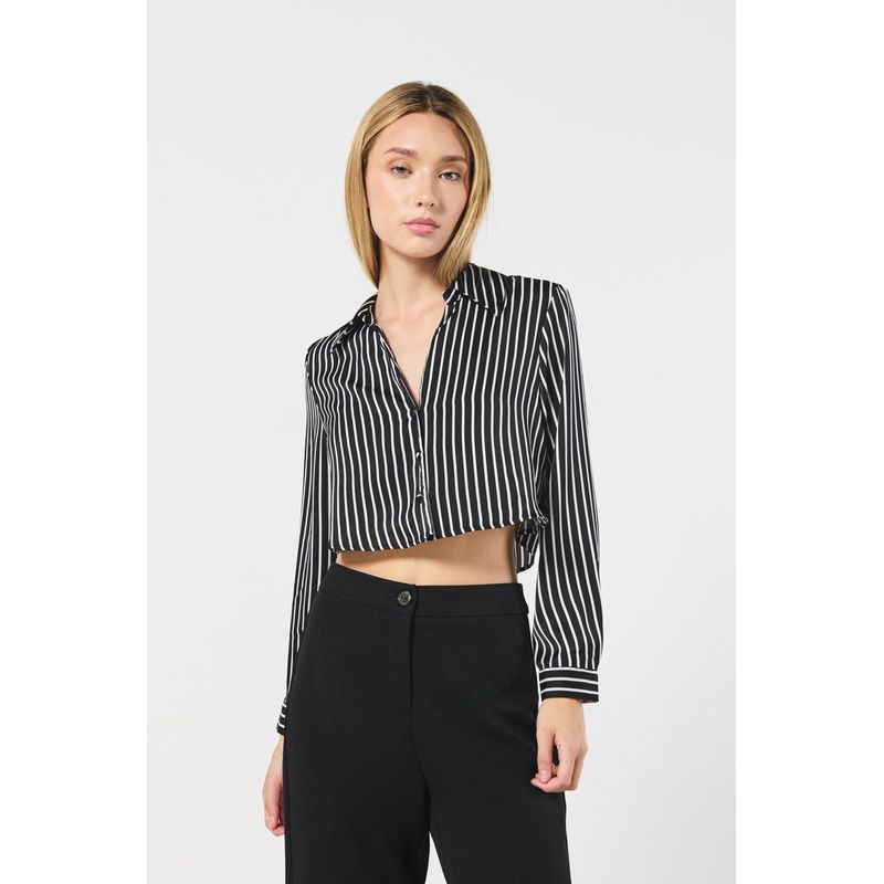 KOAJ - KOAJ BLUSA CAMISERA CROP OVERSIZE MANGA LARGA. MUJER