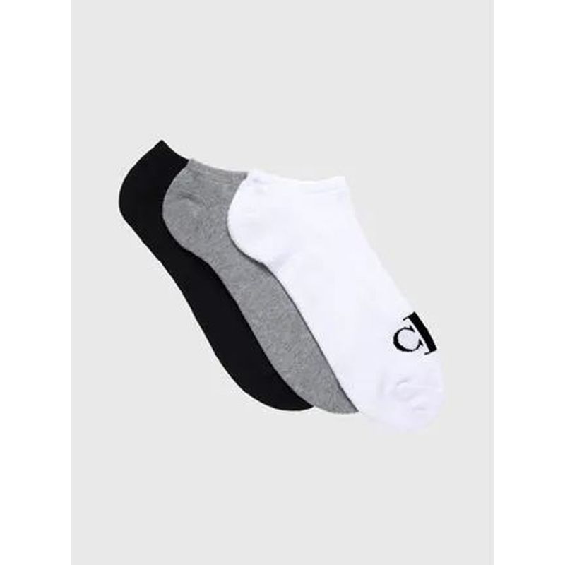 CALVIN KLEIN - Pack negro de 3 medias archive con logo Calvin Klein