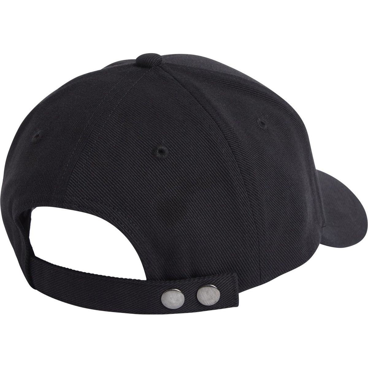 CALVIN KLEIN - Gorra negra de algodón con barra metálica Calvin Klein