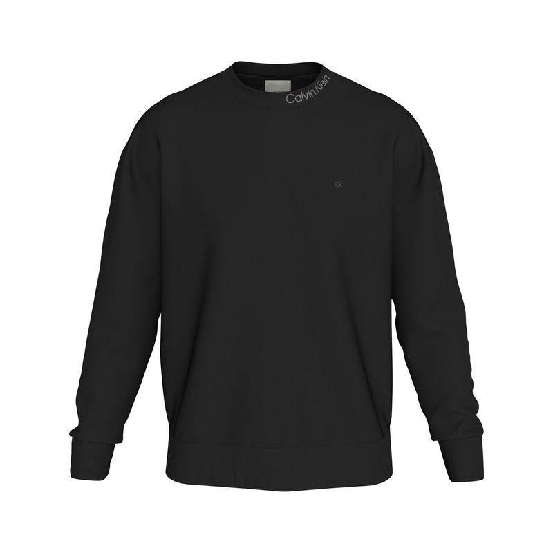 CALVIN KLEIN - Saco negro con logo en el cuello Calvin Klein