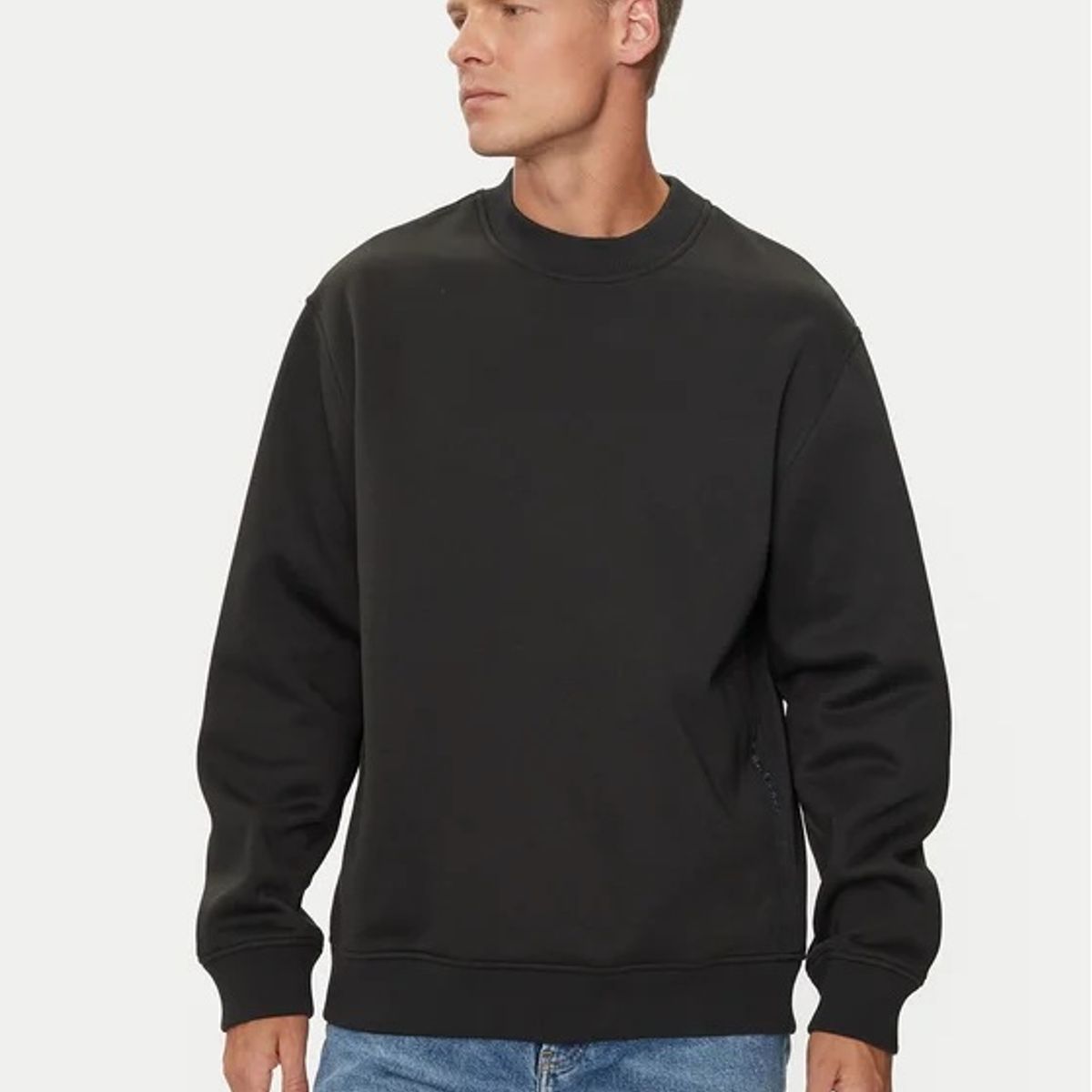 CALVIN KLEIN - Saco negro con logo tape Calvin Klein