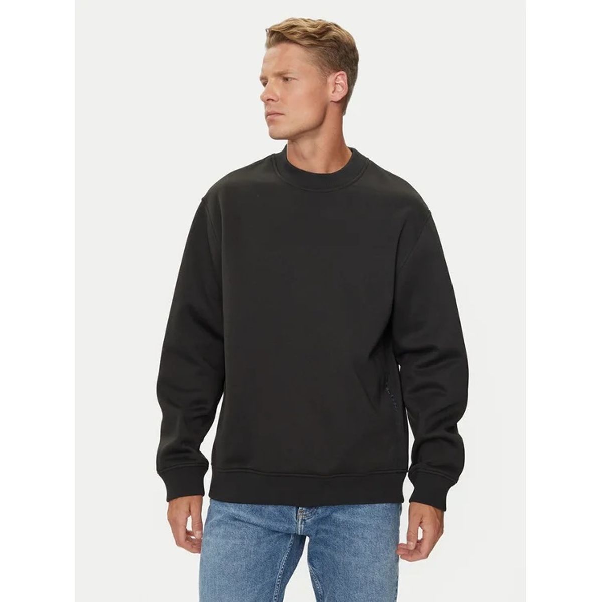 CALVIN KLEIN - Saco negro con logo tape Calvin Klein