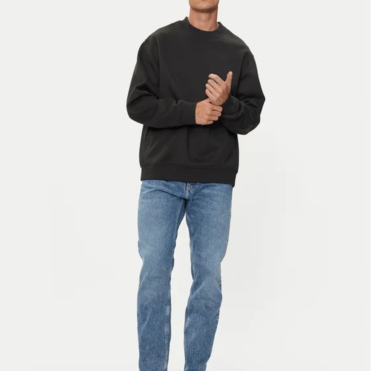 CALVIN KLEIN - Saco negro con logo tape Calvin Klein