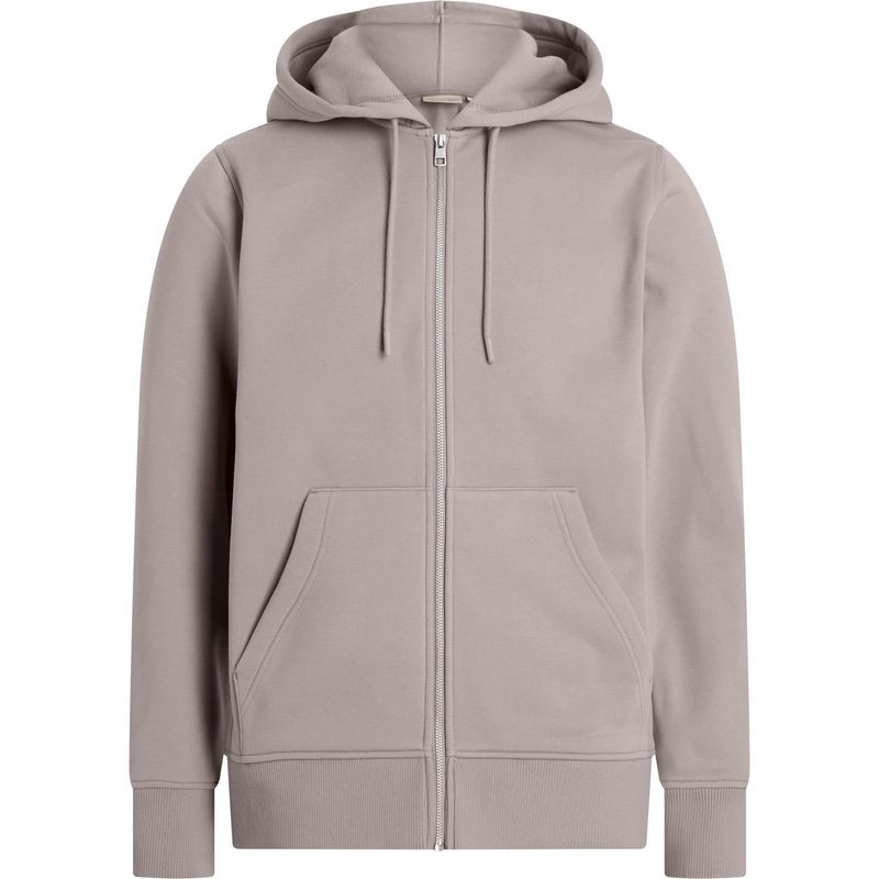 CALVIN KLEIN - Buzo Beige Con Capota Y Logo Tape Calvin Klein