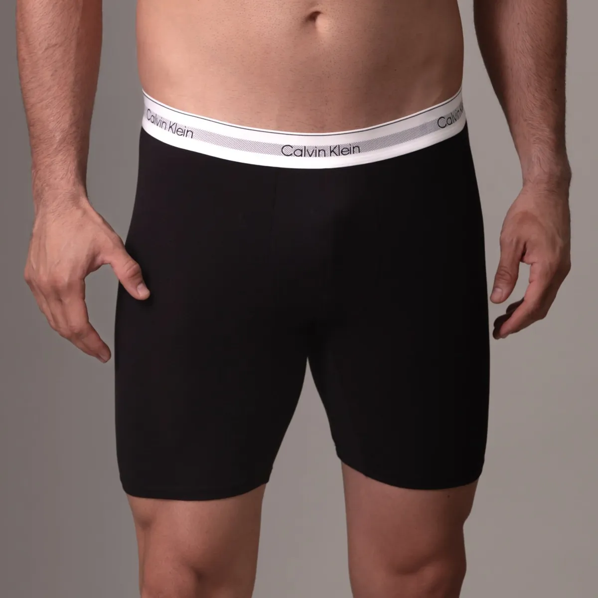 CALVIN KLEIN - Pack negro de 3 boxer brief long - modern air Calvin Klein