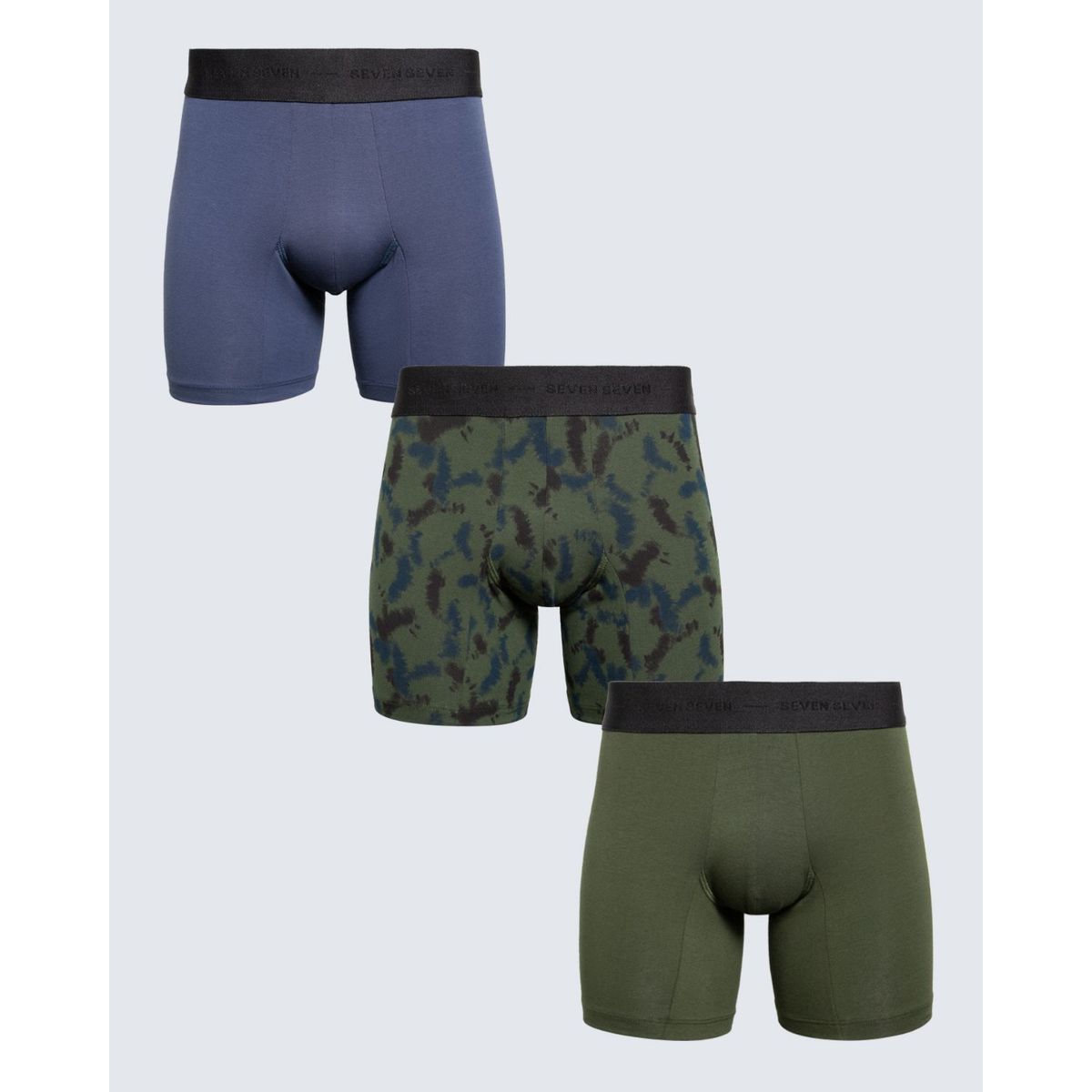 SEVEN SEVEN - Boxer Para Hombre Fleat Seamer Medio Color Verde Oscuro Marca Seven Seven #45000360