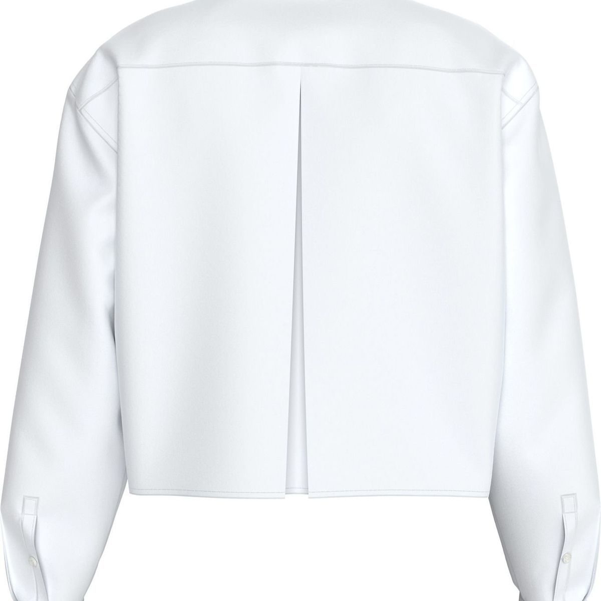 CALVIN KLEIN - Camisa blanca de popelina de manga larga Calvin Klein