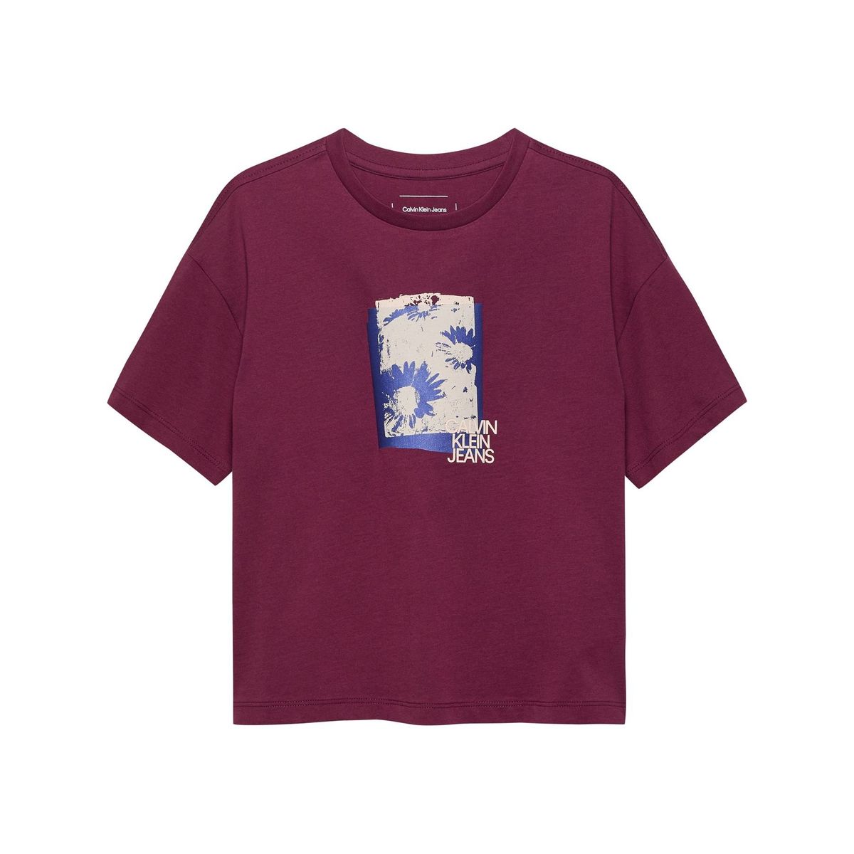 CALVIN KLEIN - Camiseta morado flower graphic para niña Calvin Klein