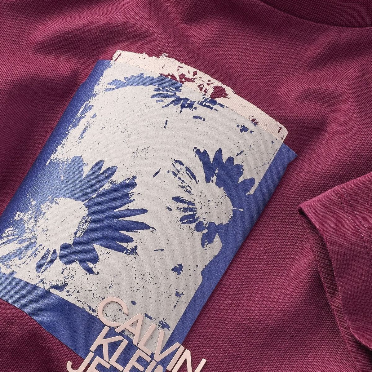 CALVIN KLEIN - Camiseta morado flower graphic para niña Calvin Klein