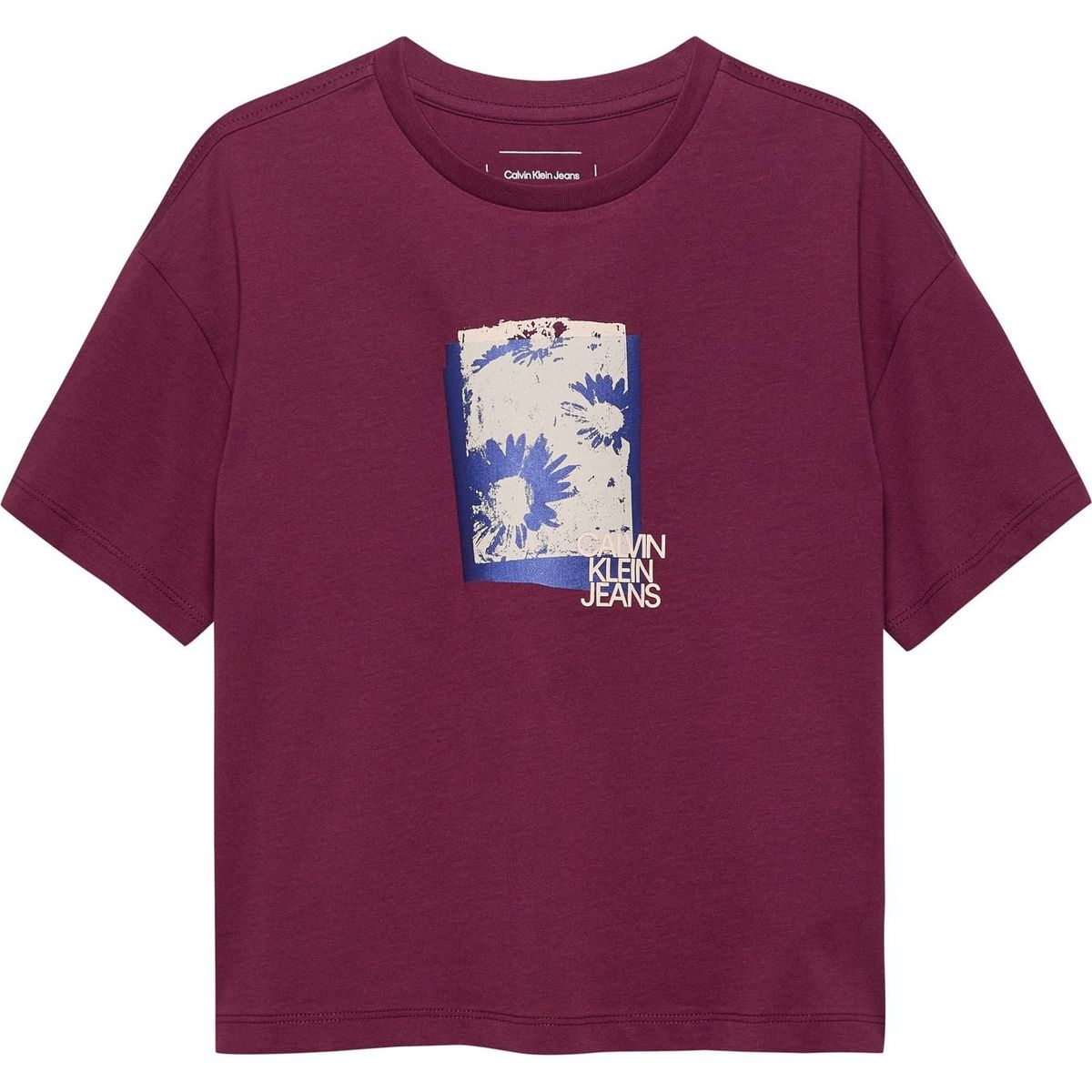 CALVIN KLEIN - Camiseta morado flower graphic para niña Calvin Klein