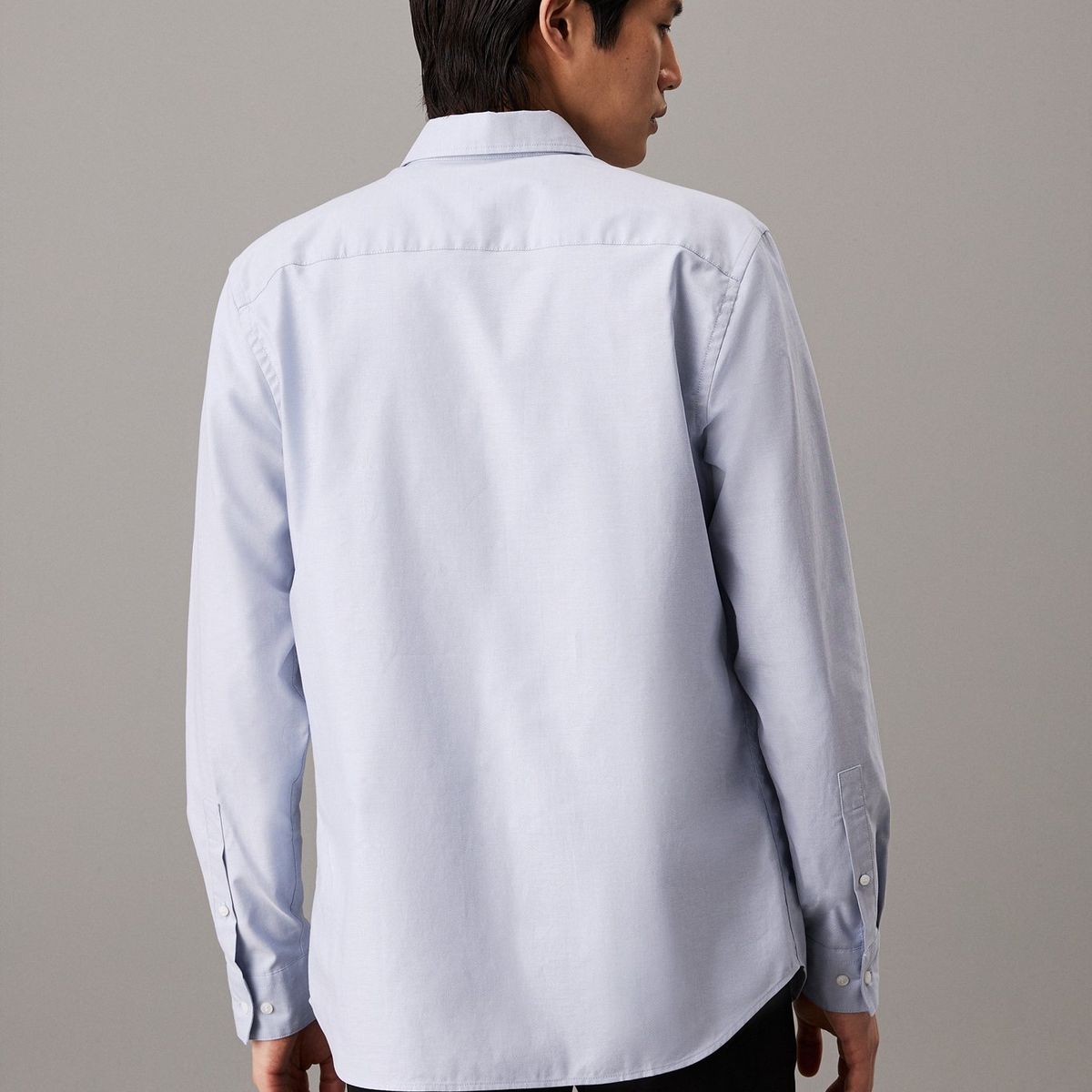 CALVIN KLEIN - Camisa Azul Oxford Regular Para Hombre Calvin Klein