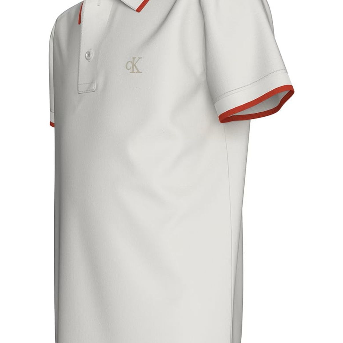 CALVIN KLEIN - Polo Beige Con Detalle En Bordes Para Niño Calvin Klein