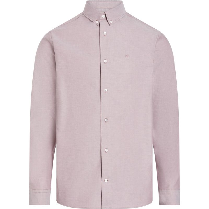 CALVIN KLEIN - Camisa Rosa Oxford Regular Para Hombre Calvin Klein