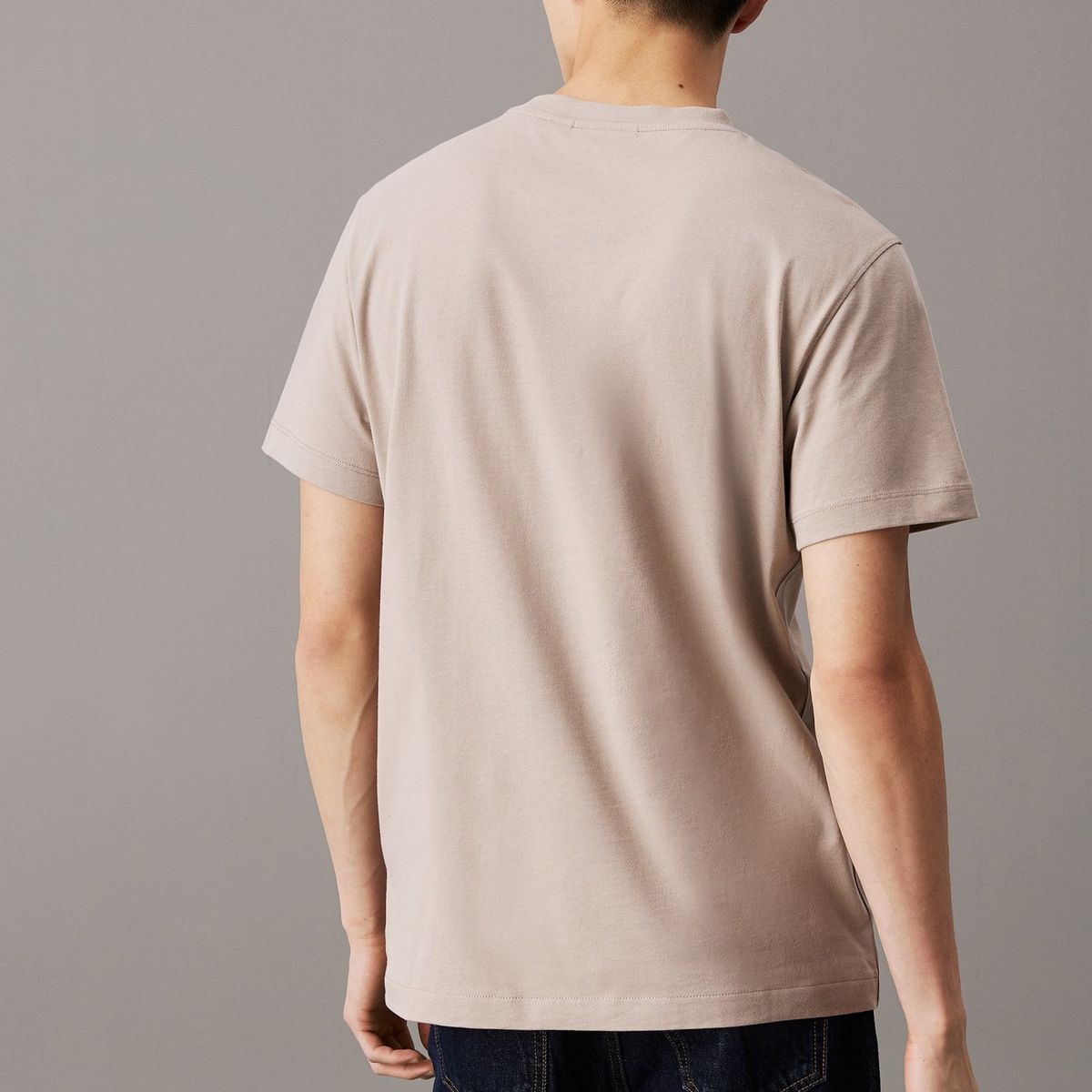 CALVIN KLEIN - Camiseta Beige Con Logo En La Cinta Calvin Klein