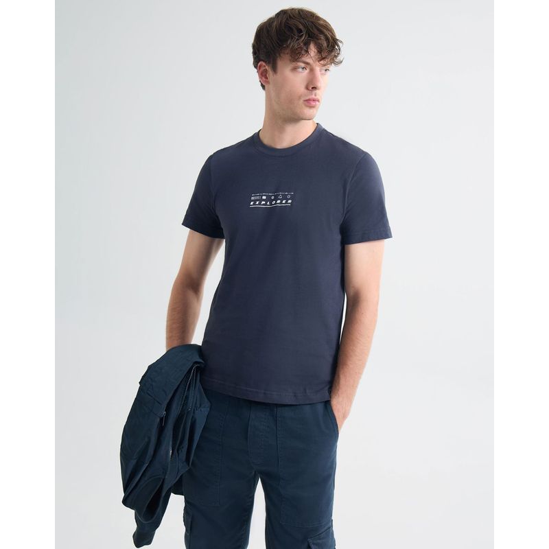 SEVEN SEVEN - Camiseta Para Hombre Manga Corta Color Azul Oscuro Marca Seven Seven #45092546