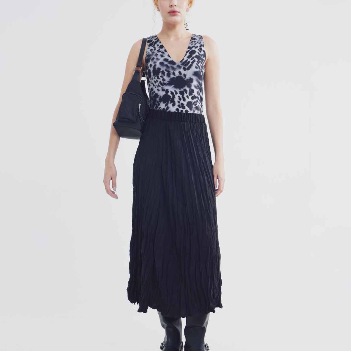 SEVEN SEVEN - Camiseta Para Mujer Manga Sisa Color Negro Marca Seven Seven #28095893