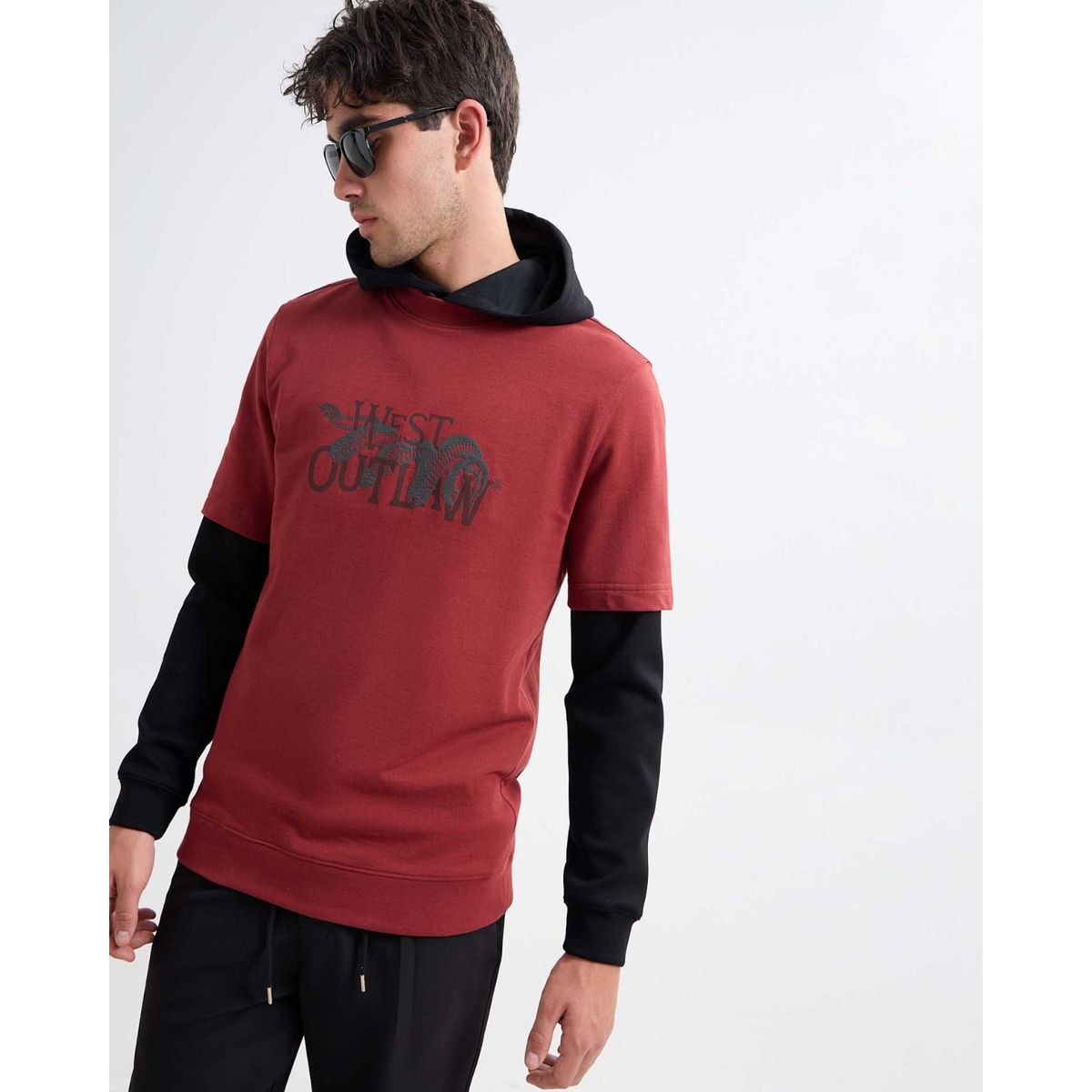 SEVEN SEVEN - Camiseta Para Hombre Manga Corta Color Terracota Marca Seven Seven #45092643