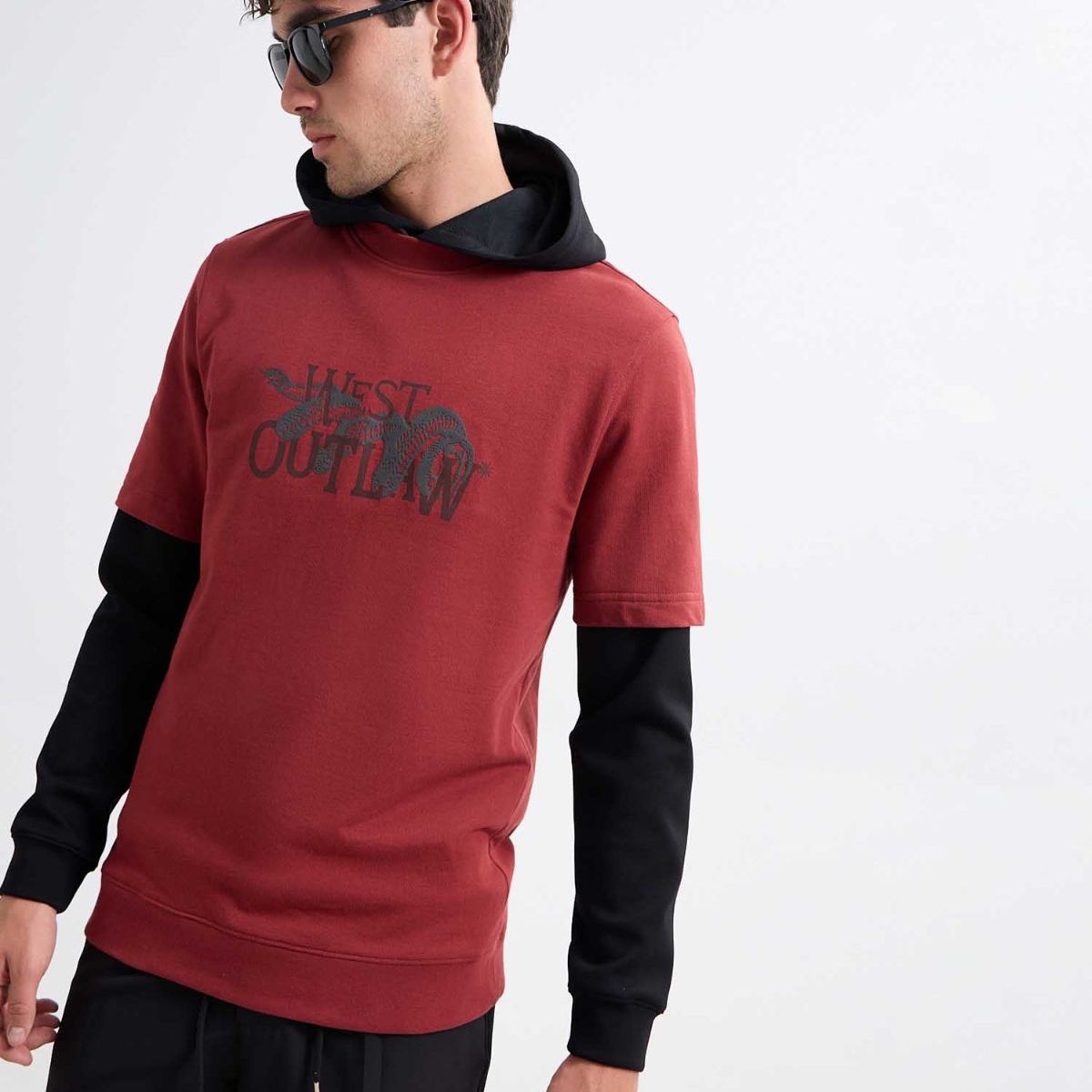 SEVEN SEVEN - Camiseta Para Hombre Manga Corta Color Terracota Marca Seven Seven #45092643