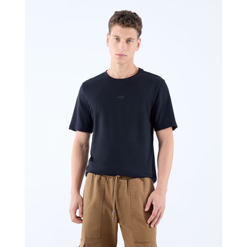 SEVEN SEVEN - Camiseta Para Hombre Manga Corta Cuello Redondo Color Negro Marca Seven Seven #45092653