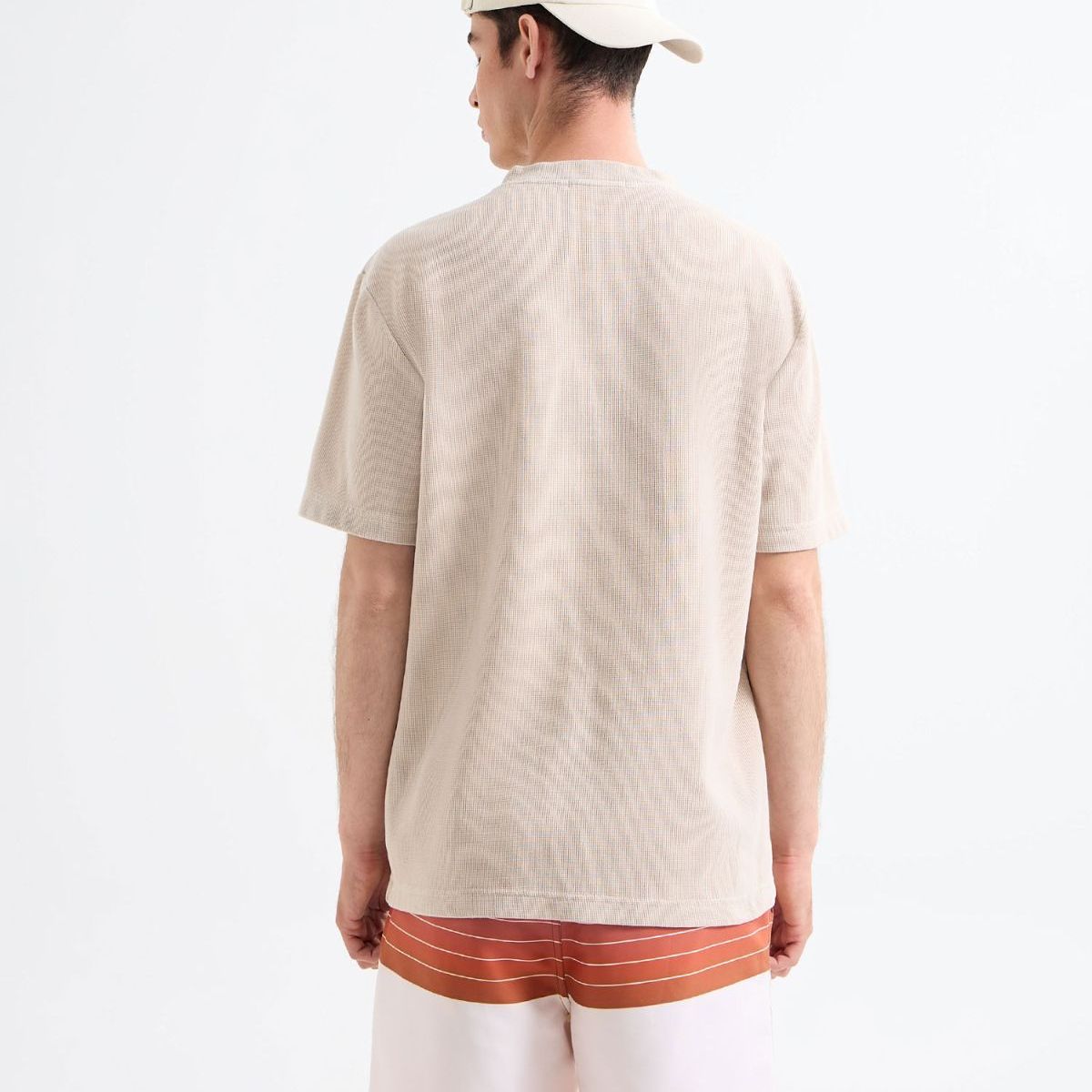 SEVEN SEVEN - Camiseta Efecto Lavado  Para Hombre Beige Seven Seven