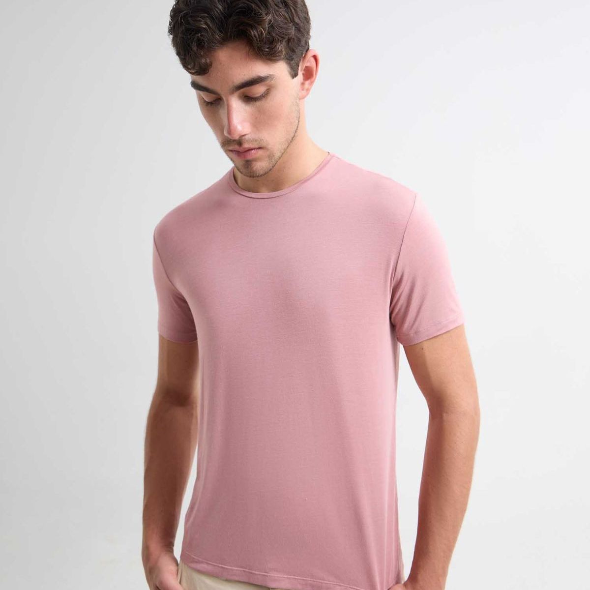 SEVEN SEVEN - Camiseta Para Hombre Manga Corta Color Rosa  Marca Seven Seven #45092640