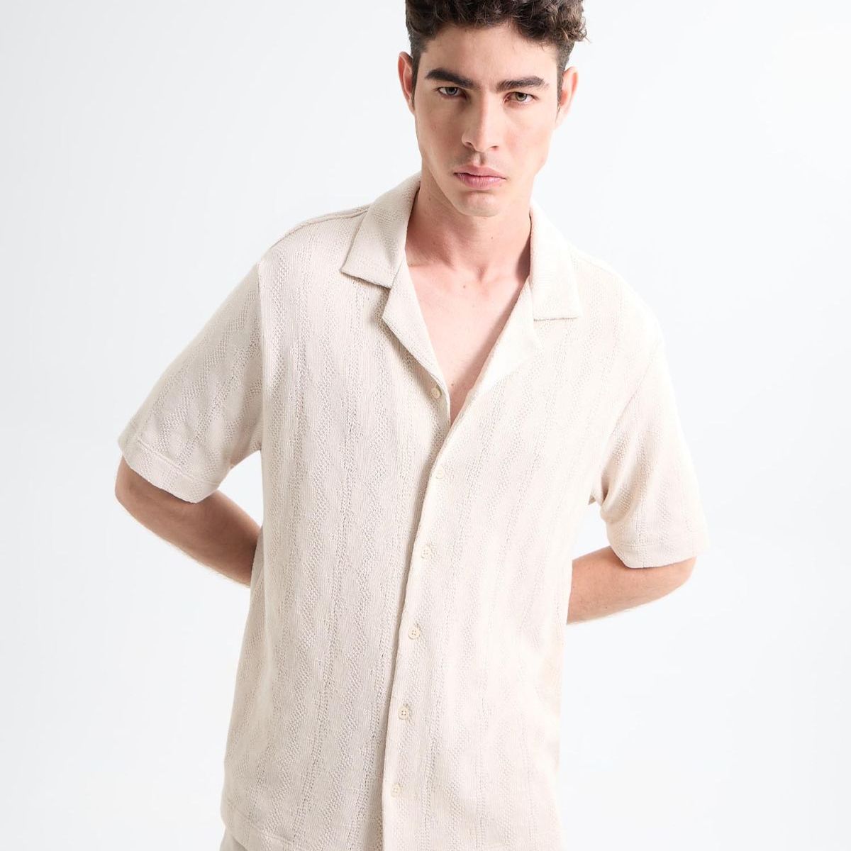 SEVEN SEVEN - Camisa De Hombre  Color Piel Marca Seven Seven #45012120