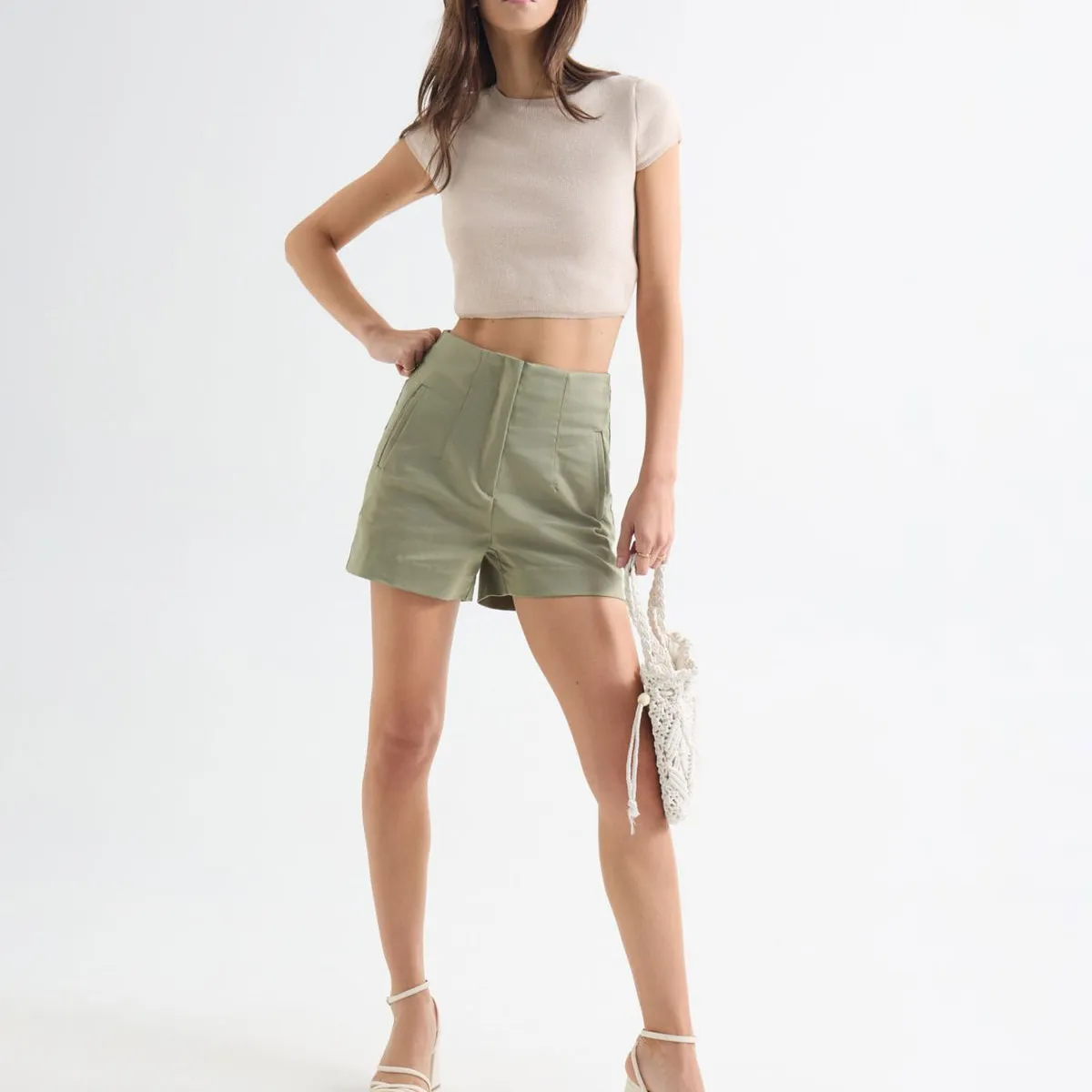 SEVEN SEVEN - Short Casual  Para Mujer Verde Seven Seven