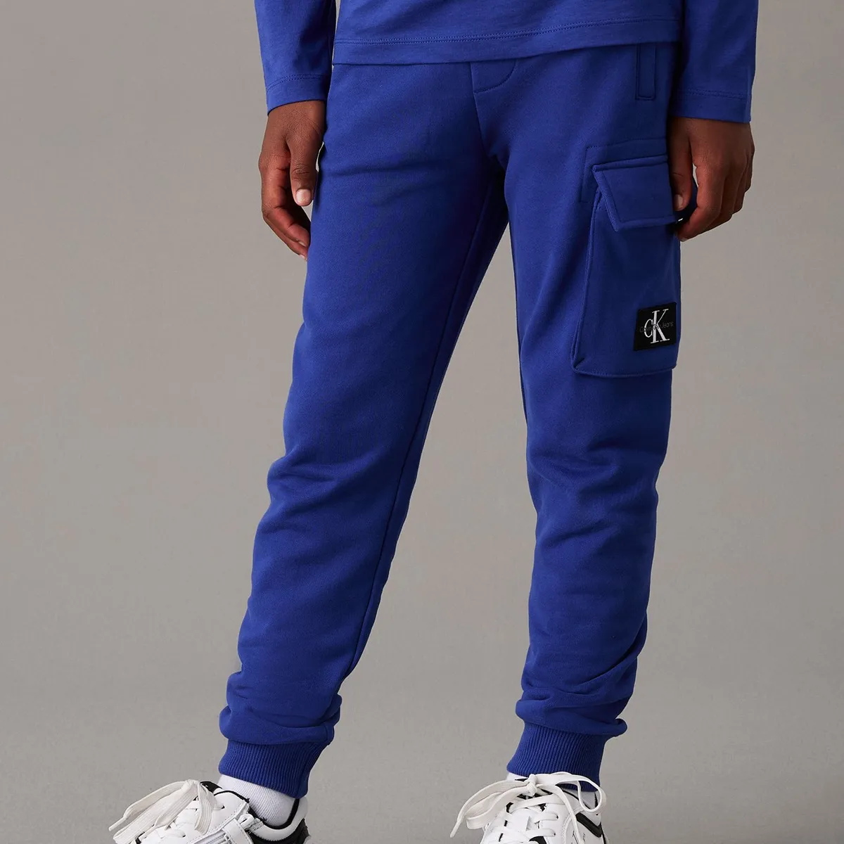 CALVIN KLEIN - Pantalón Niño Azul De Chándal Holgado Cargo Calvin Klein
