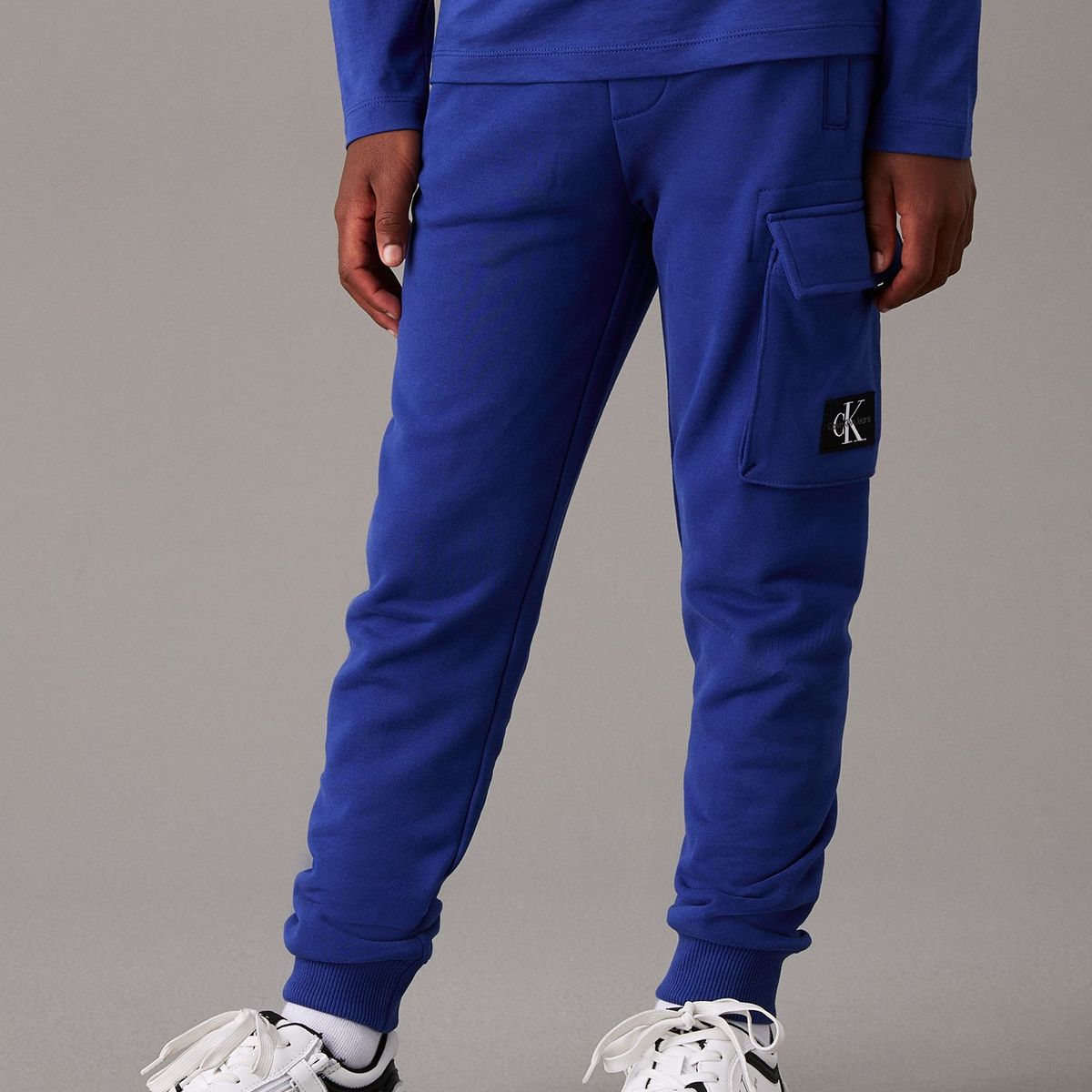CALVIN KLEIN - Pantalón Niño Azul De Chándal Holgado Cargo Calvin Klein