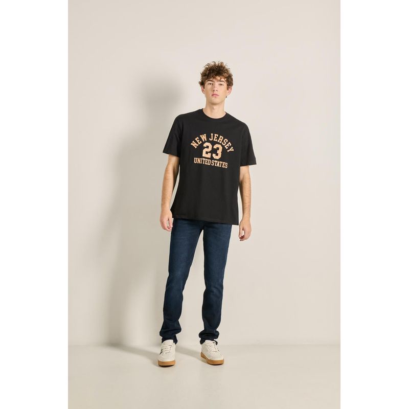 KOAJ - KOAJ Camiseta para hombre manga corta unicolor, confeccionad Hombre