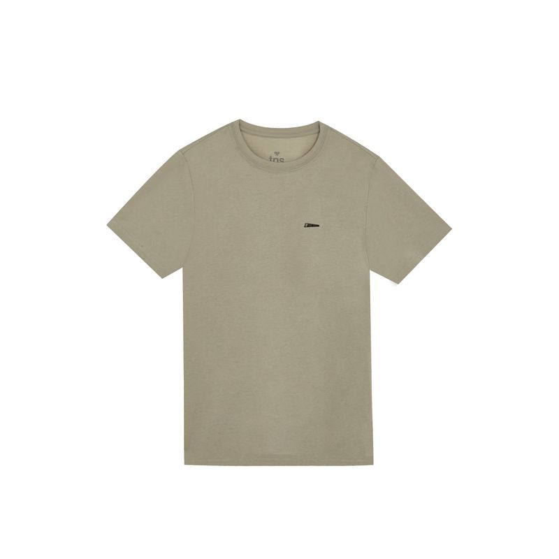 TENNIS - Camiseta regular fit gris con mini print para hombre