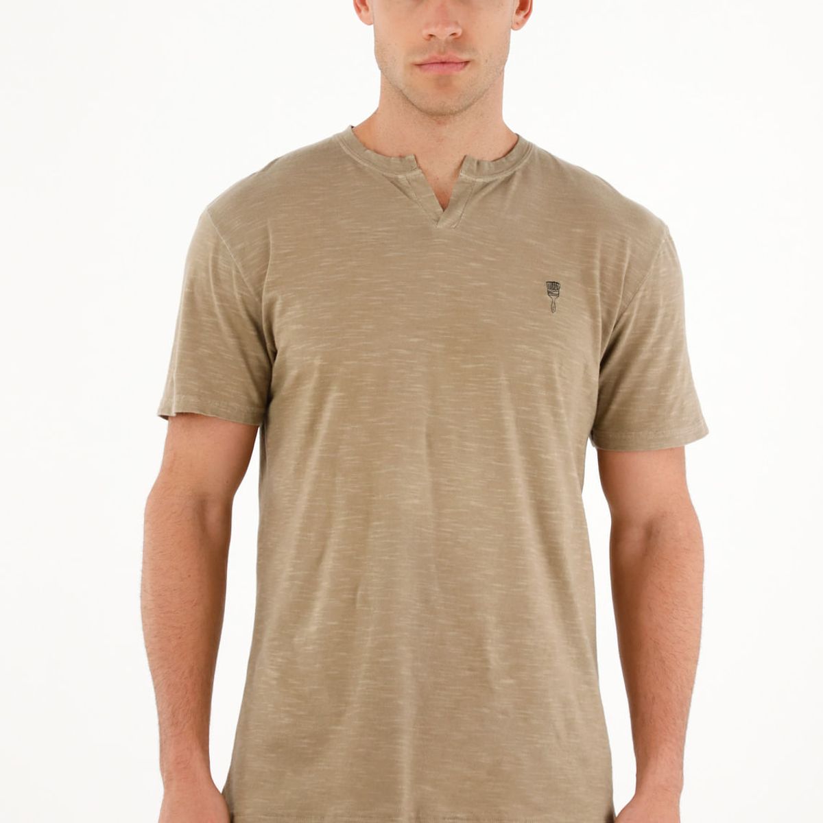 TENNIS - Camiseta gris manga corta para hombre