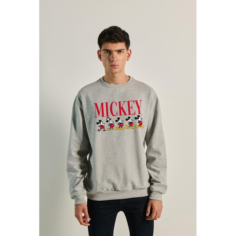 KOAJ - KOAJ Sueter cuello redondo con estampado de Mickeys HOMBRE