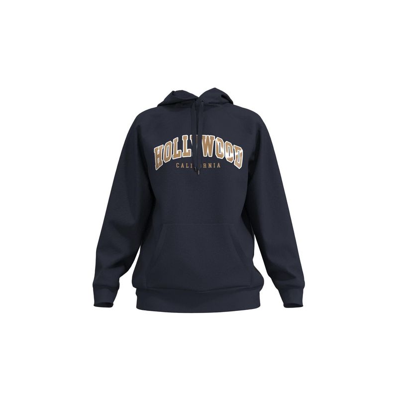 KOAJ - KOAJ Buzo unicolor con capota y diseÃ±o college de Hollywood MUJER