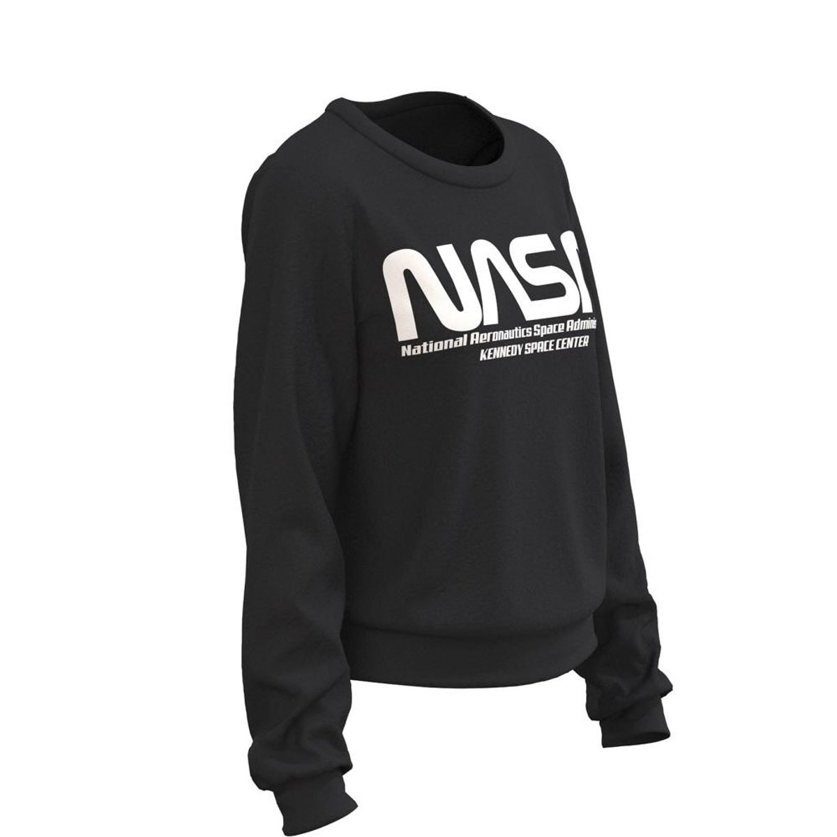 KOAJ - KOAJ Buzo unicolor con cuello redondo y diseÃ±o de NASA MUJER