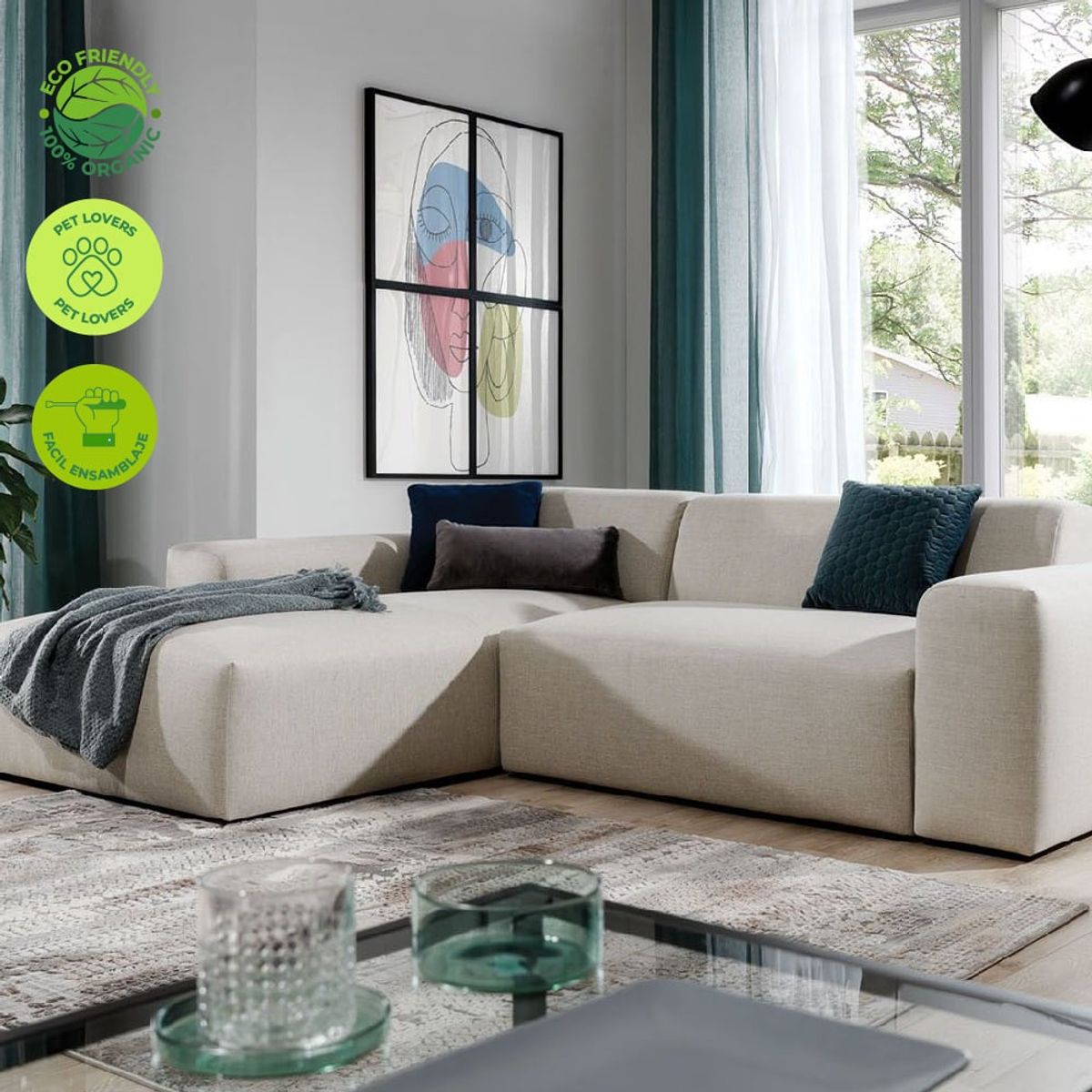 GENERICO - Sofá en L Esquinero Neptuno