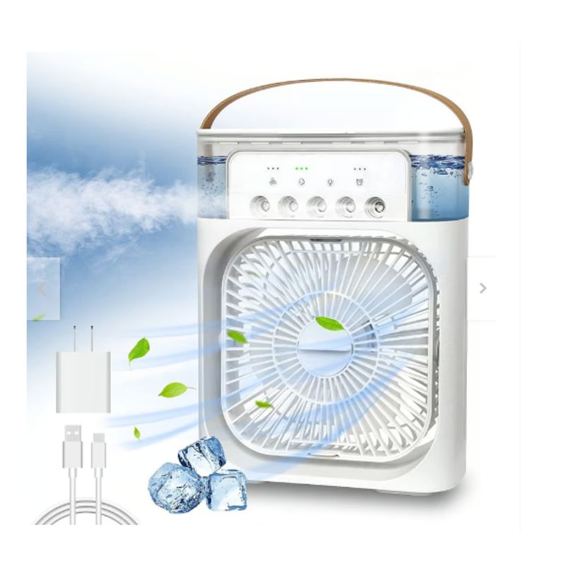 GENERICO - Ventilador Portatil Purificador De Ambiente 3 En 1