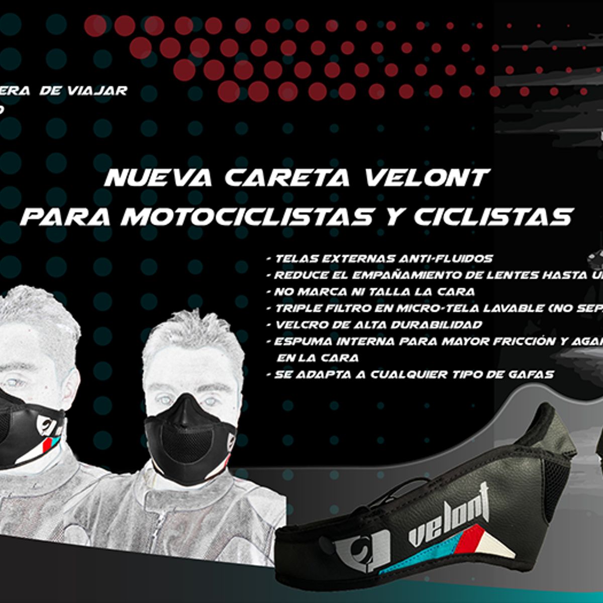 GENERICO - VELONT Careta Velont Moto Bici