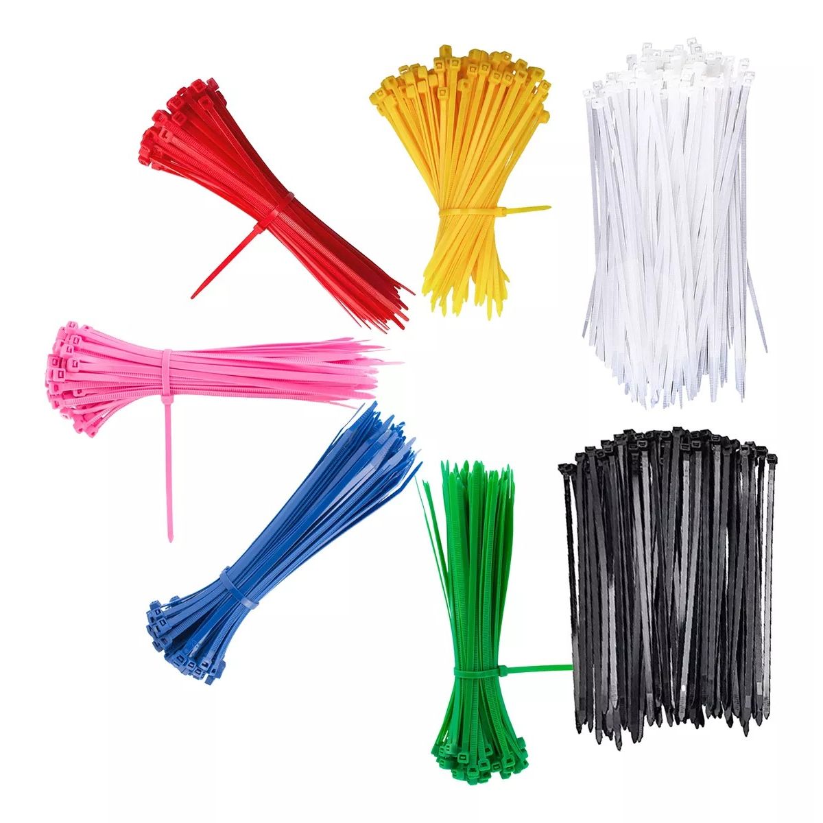 GENERICO - Amarres Plásticos 3.6mm X 20 Cm Paquete X 100 De Colores