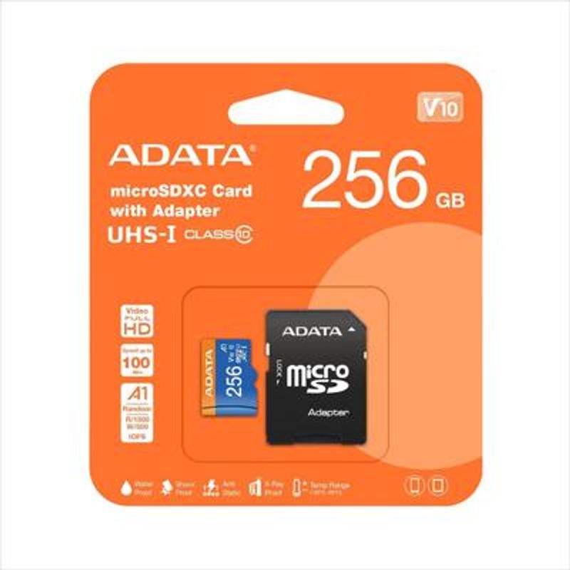 ADATA - Memoria MicroSD Adata de 256GB Clase 10 Original