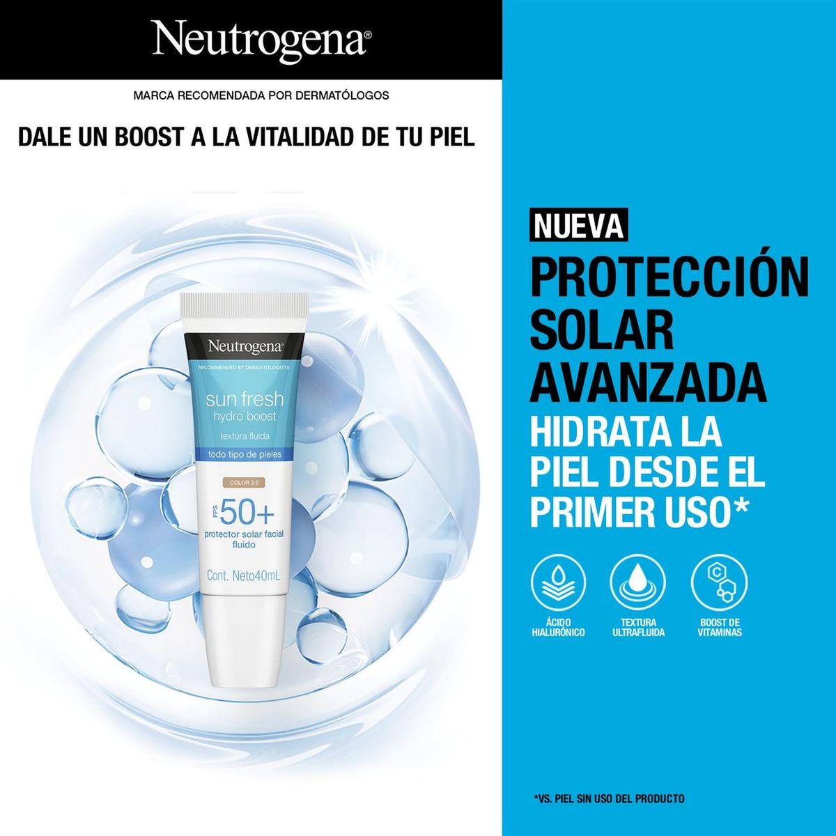 NEUTROGENA - Protector Solar Neutrogena Color 50 FPS X 40ml