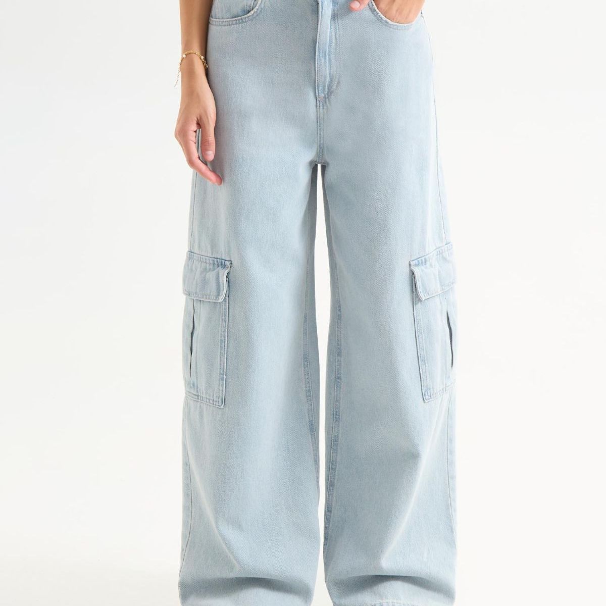 SEVEN SEVEN - Jean Para Mujer Wide-Leg Color Azul Claro Marca Seven Seven #28160884