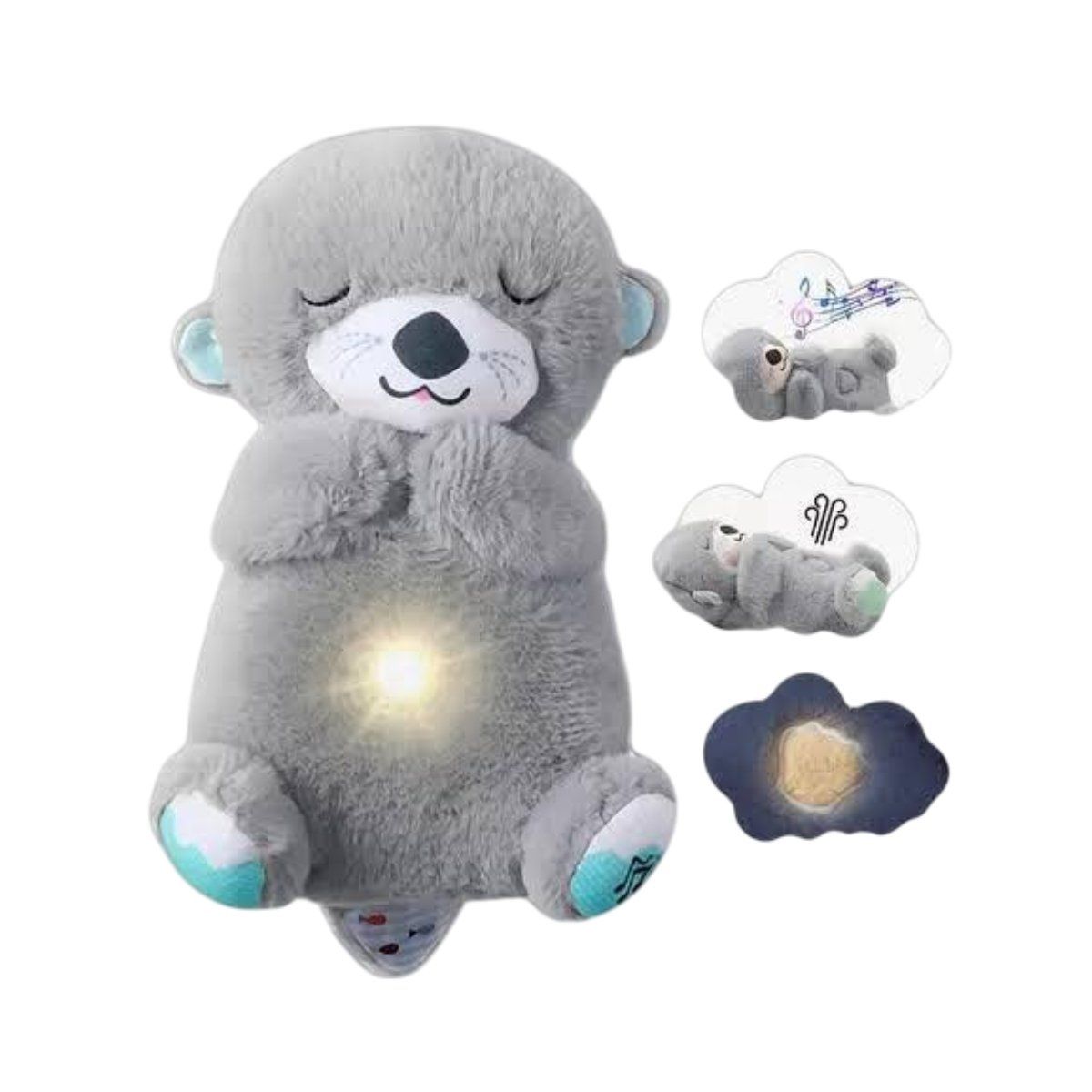 GENERICO - Nutria Peluche Que Respira Y Tranquiliza Sonido Anti Estres