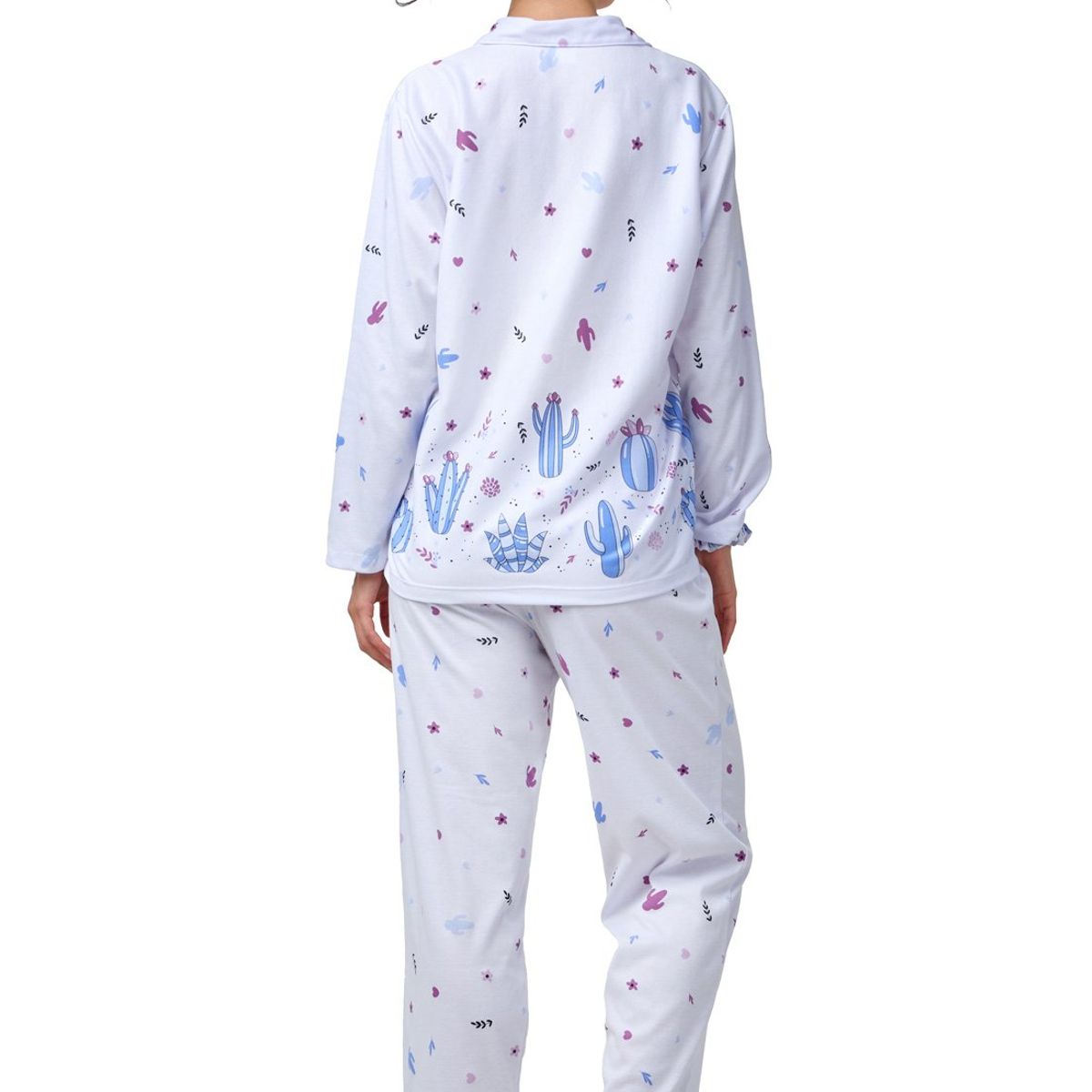 SANTANA - Pijama Mujer Lucia Azul Azteca