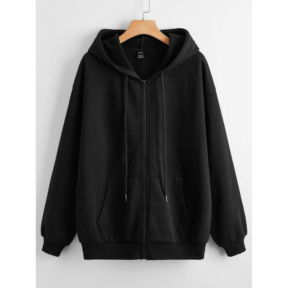 URBAN PLUS - chaqueta hombre casual negro hoodie sudadera