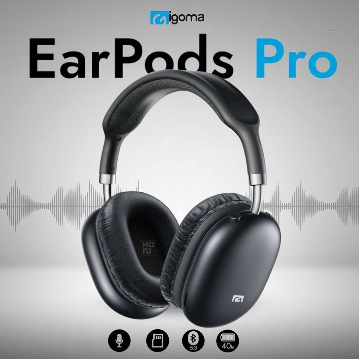 IGOMA - Audifonos Diadema I-GOMA EarPods Pro - Negros