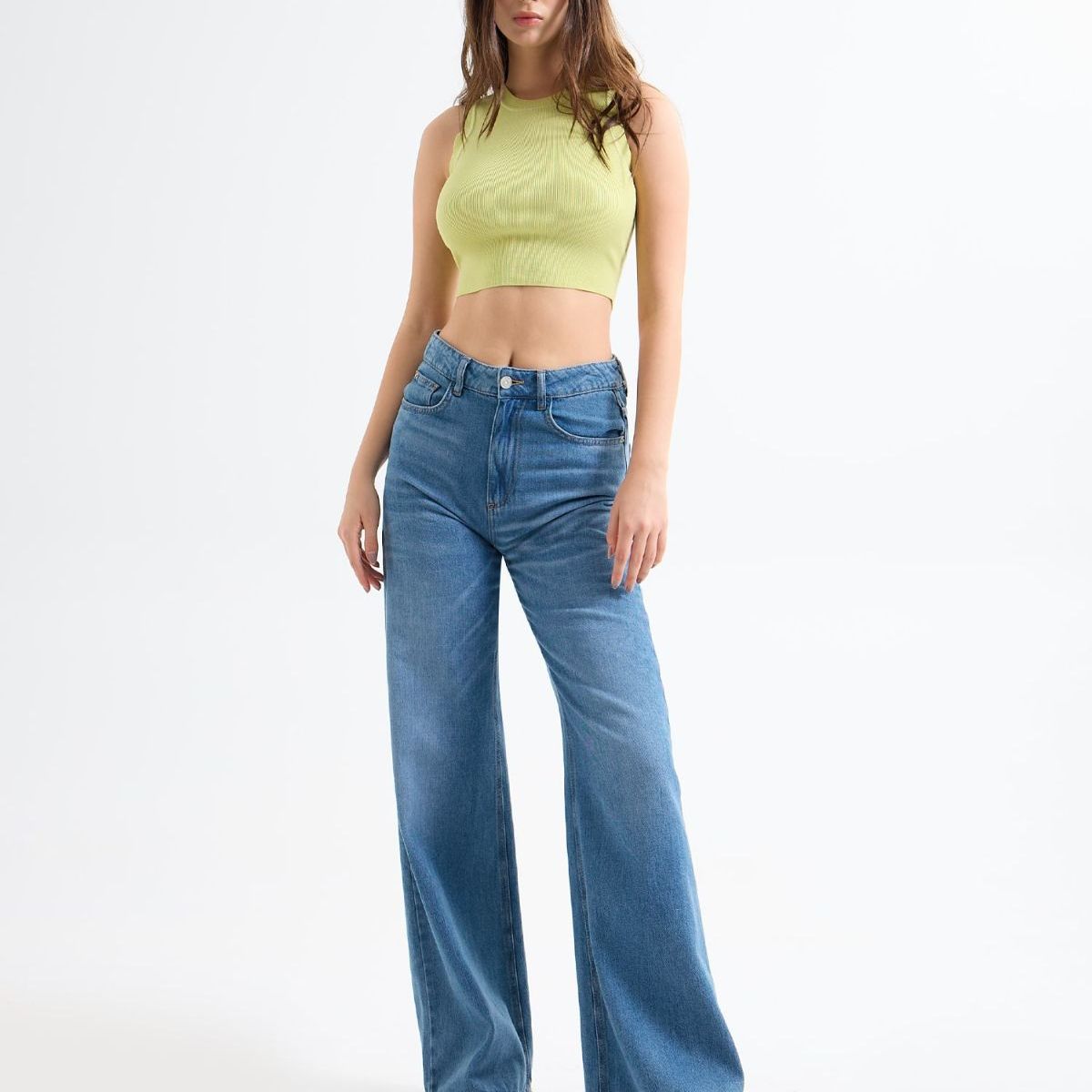 SEVEN SEVEN - Jean Para Mujer Wide-Leg Color Azul Medio Marca Seven Seven #28160932